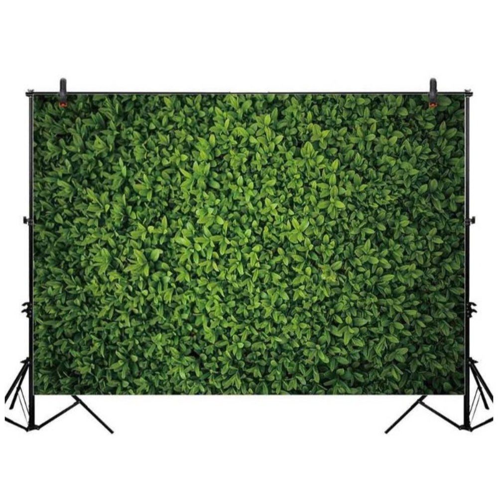 7x5 foot Green Leaves Background Backdrop for Photos Outdoor Photography Wedding